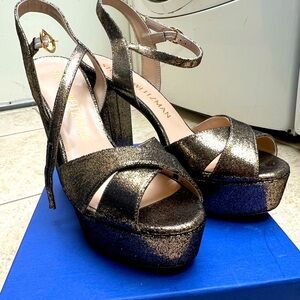 Stuart Weitzman Soliesse Heel size 40 bronze